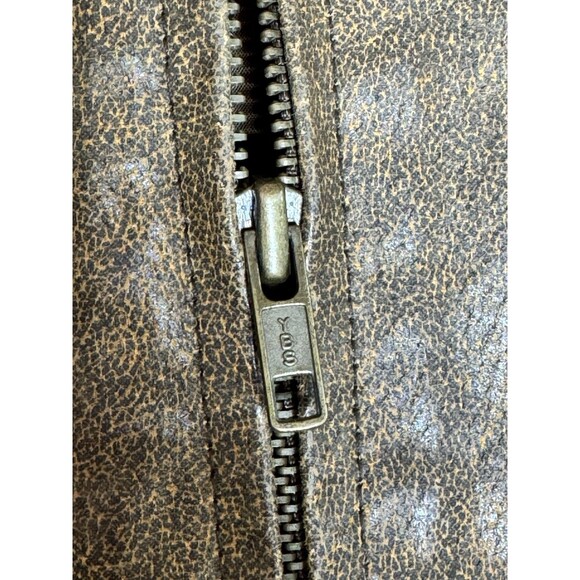 Vintage Y2K Route 66 Genuine Leather Jacket, Sherpa Lined, Size XL - Picture 4 of 10